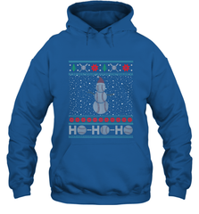 Christmas Baseball Snowman Ugly Christmas Xmas Hooded Sweatshirt Hooded Sweatshirt - FordPhuMy