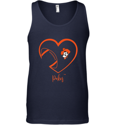 Oklahoma State Cowboys Football Inside Heart  Team Men's Tank Top
