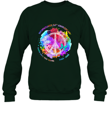 Woodstocks 50th Anniversary Peace Love tee Crewneck Sweatshirt Crewneck Sweatshirt - FordPhuMy