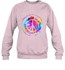 Woodstocks 50th Anniversary Peace Love tee Crewneck Sweatshirt Crewneck Sweatshirt - FordPhuMy