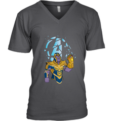 Marvel Avengers Endgame Cartoon Thanos Gauntlet Men's V-Neck Men's V-Neck - FordPhuMy