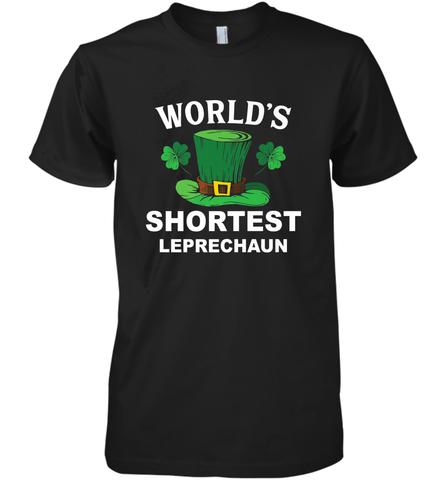 Shortest Leprechaun Funny Family St. Patrick's Day Men's Premium T-Shirt Men's Premium T-Shirt / Black / XS Men's Premium T-Shirt - FordPhuMy