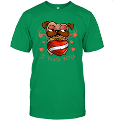 I Pug You Cute Valentines Day Love Heart Pug Dog Valentine Men's T-Shirt Men's T-Shirt - FordPhuMy