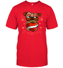 I Pug You Cute Valentines Day Love Heart Pug Dog Valentine Men's T-Shirt Men's T-Shirt - FordPhuMy