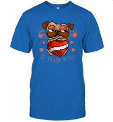 I Pug You Cute Valentines Day Love Heart Pug Dog Valentine Men's T-Shirt Men's T-Shirt - FordPhuMy