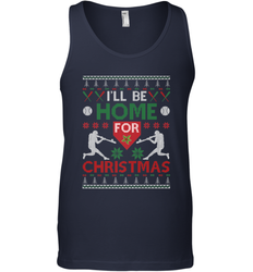 I'll Be Home for Christmas Baseball Gift For Men Women Kids Men's Tank Top