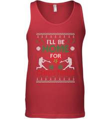I'll Be Home for Christmas Baseball Gift For Men Women Kids Men's Tank Top Men's Tank Top - FordPhuMy