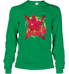 Marvel X Men Gambit Retro 90s Long Sleeve T-Shirt Long Sleeve T-Shirt - FordPhuMy