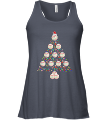 Baseball Balls Christmas Tree lights Xmas Gift Holiday Women's Racerback Tank Women's Racerback Tank - FordPhuMy