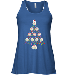 Baseball Balls Christmas Tree lights Xmas Gift Holiday Women's Racerback Tank Women's Racerback Tank - FordPhuMy