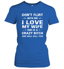 Don't Flirt With Me I Love Wife Valentine's Day Husband Gift Women's T-Shirt Women's T-Shirt - FordPhuMy