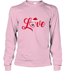 NFL Oakland Raiders Logo Christmas Santa Hat Love Heart Football Team Long Sleeve T-Shirt Long Sleeve T-Shirt - FordPhuMy
