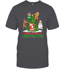 Dabbing Around Christmas Tree Baseball Snowman Santa Men's T-Shirt Men's T-Shirt - FordPhuMy