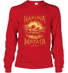 Disney The Lion King Live Action Hakuna Matata Sunset Poster Long Sleeve T-Shirt Long Sleeve T-Shirt - FordPhuMy