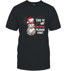 Baseball Snowman Christmas This is my Christmas Pajama Men's T-Shirt Men's T-Shirt - FordPhuMy
