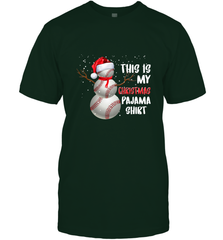 Baseball Snowman Christmas This is my Christmas Pajama Men's T-Shirt Men's T-Shirt - FordPhuMy