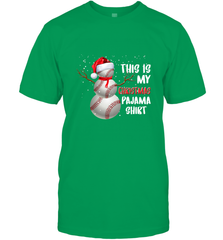 Baseball Snowman Christmas This is my Christmas Pajama Men's T-Shirt Men's T-Shirt - FordPhuMy