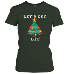 Let's Get Lit Adult ChristmasToo Lit To Quit Women's T-Shirt Women's T-Shirt - FordPhuMy