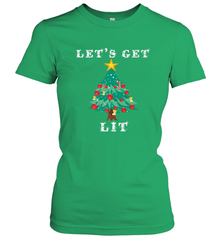 Let's Get Lit Adult ChristmasToo Lit To Quit Women's T-Shirt Women's T-Shirt - FordPhuMy