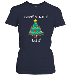 Let's Get Lit Adult ChristmasToo Lit To Quit Women's T-Shirt