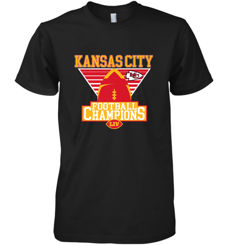 Kansas City Old School Football _ The City Of Champions LIV Men's Premium T-Shirt Men's Premium T-Shirt / Black / XS Men's Premium T-Shirt - FordPhuMy