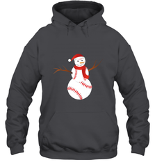 Snowman Baseball Christmas Hooded Sweatshirt Hooded Sweatshirt - FordPhuMy