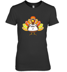 Cool Thanksgiving Football Shirt _ Gobble Player Turkey Gift Women's Premium T-Shirt Women's Premium T-Shirt - FordPhuMy