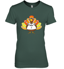 Cool Thanksgiving Football Shirt _ Gobble Player Turkey Gift Women's Premium T-Shirt Women's Premium T-Shirt - FordPhuMy