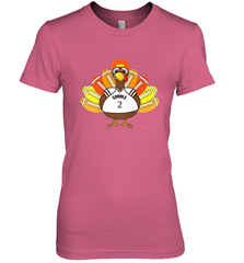 Cool Thanksgiving Football Shirt _ Gobble Player Turkey Gift Women's Premium T-Shirt Women's Premium T-Shirt - FordPhuMy
