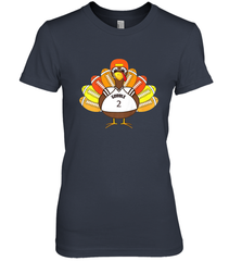 Cool Thanksgiving Football Shirt _ Gobble Player Turkey Gift Women's Premium T-Shirt Women's Premium T-Shirt - FordPhuMy