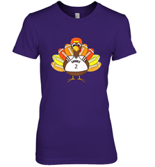 Cool Thanksgiving Football Shirt _ Gobble Player Turkey Gift Women's Premium T-Shirt Women's Premium T-Shirt - FordPhuMy