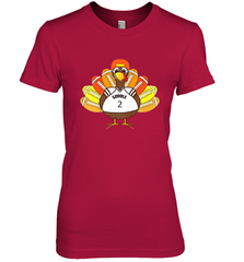 Cool Thanksgiving Football Shirt _ Gobble Player Turkey Gift Women's Premium T-Shirt Women's Premium T-Shirt - FordPhuMy