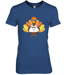 Cool Thanksgiving Football Shirt _ Gobble Player Turkey Gift Women's Premium T-Shirt Women's Premium T-Shirt - FordPhuMy