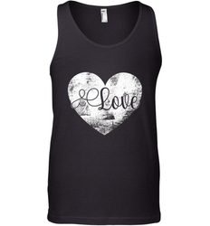 Love Valentines Day Heart Vintage Gift For Men Women Men's Tank Top