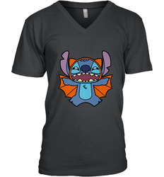 Disney Stitch Bat Halloween Costume Men's V-Neck