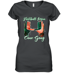 Football mom cane gang 2 Women's V-Neck T-Shirt