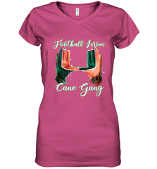 Football mom cane gang 2 Women's V-Neck T-Shirt Women's V-Neck T-Shirt - FordPhuMy