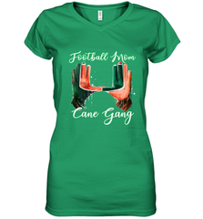 Football mom cane gang 2 Women's V-Neck T-Shirt Women's V-Neck T-Shirt - FordPhuMy