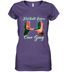 Football mom cane gang 2 Women's V-Neck T-Shirt Women's V-Neck T-Shirt - FordPhuMy