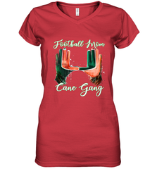 Football mom cane gang 2 Women's V-Neck T-Shirt Women's V-Neck T-Shirt - FordPhuMy