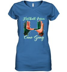 Football mom cane gang 2 Women's V-Neck T-Shirt Women's V-Neck T-Shirt - FordPhuMy