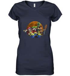 Disney Pixar Toy Story Halloween Moon Group Women's V-Neck T-Shirt