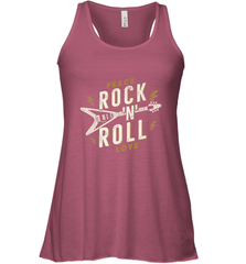 Peace Rock and Roll Love Music Guitar Retro Hippie Women's Racerback Tank Women's Racerback Tank - FordPhuMy