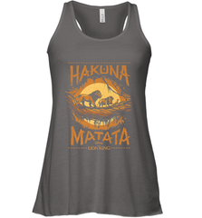 Disney The Lion King Live Action Hakuna Matata Sunset Poster Women's Racerback Tank Women's Racerback Tank - FordPhuMy
