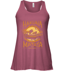 Disney The Lion King Live Action Hakuna Matata Sunset Poster Women's Racerback Tank Women's Racerback Tank - FordPhuMy