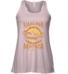 Disney The Lion King Live Action Hakuna Matata Sunset Poster Women's Racerback Tank Women's Racerback Tank - FordPhuMy