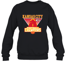 Kansas City Old School Football _ The City Of Champions LIV Crewneck Sweatshirt Crewneck Sweatshirt - FordPhuMy