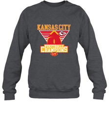 Kansas City Old School Football _ The City Of Champions LIV Crewneck Sweatshirt Crewneck Sweatshirt - FordPhuMy