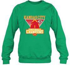 Kansas City Old School Football _ The City Of Champions LIV Crewneck Sweatshirt Crewneck Sweatshirt - FordPhuMy
