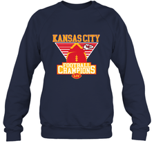 Kansas City Old School Football _ The City Of Champions LIV Crewneck Sweatshirt Crewneck Sweatshirt - FordPhuMy